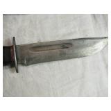 RH Pal 36 Fixed Blade Knife with Leather Sheath Made in the USA total length 11" RH Pal 36 Fixed Blade Knife with Leather Sheath Made in the USA total length 11"