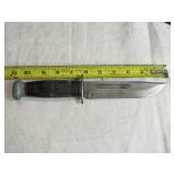 RH Pal 36 Fixed Blade Knife with Leather Sheath Made in the USA total length 11" RH Pal 36 Fixed Blade Knife with Leather Sheath Made in the USA total length 11"