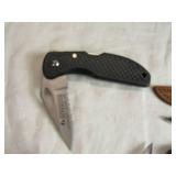 Vintage Knife Collection including Amundson Peterson Folding Knife, Cub Hunter Fixed Blade, and Kwick Kut Barlow Pocket Knife Vintage Knife Collection including Amundson Peterson Folding Knife, Cub Hunter Fixed Blade, and Kwick Kut Barlow Pocket Knife