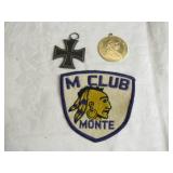 Iron Cross Medal 1914, Franc Joseph I Medal, and M Club Monte Patch Iron Cross Medal 1914, Franc Joseph I Medal, and M Club Monte Patch