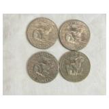 Lot of 4 Eisenhower Dollar Coins 1977 and 1978 Lot of 4 Eisenhower Dollar Coins 1977 and 1978