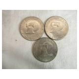 Lot of 3 1976 Eisenhower Bicentennial Dollar Coins Lot of 3 1976 Eisenhower Bicentennial Dollar Coins