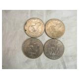 Lot of 4 1972 Eisenhower Dollar Coins Lot of 4 1972 Eisenhower Dollar Coins