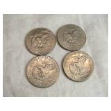 Lot of 4 Eisenhower One Dollar Coins 1974 Lot of 4 Eisenhower One Dollar Coins 1974