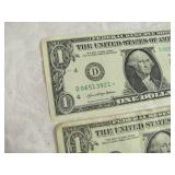 Three One Dollar Star Notes Series 2021, 1995, and 2013 Three One Dollar Star Notes Series 2021, 1995, and 2013