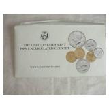 United States Mint 1989 Uncirculated Coin Set with D and P Mint Marks United States Mint 1989 Uncirculated Coin Set with D and P Mint Marks
