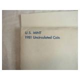 U.S. Mint 1981 Uncirculated Coin Set U.S. Mint 1981 Uncirculated Coin Set