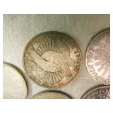 Lot of 5 Deutsche Mark Coins Featuring 1972 Munich Olympics Commemorative Design Lot of 5 Deutsche Mark Coins Featuring 1972 Munich Olympics Commemorative Design