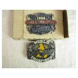 Los Angeles Dodgers 1988 and Oakland Athletics 1989 World Champions Belt Buckles Los Angeles Dodgers 1988 and Oakland Athletics 1989 World Champions Belt Buckles