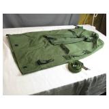 Green Canvas Duffel Bag with Shoulder Strap Green Canvas Duffel Bag with Shoulder Strap