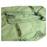 Green Canvas Duffel Bag with Shoulder Strap Green Canvas Duffel Bag with Shoulder Strap
