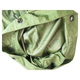 Green Canvas Duffel Bag with Shoulder Strap Green Canvas Duffel Bag with Shoulder Strap