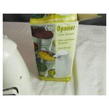 Continental Electric Can Opener with Knife Sharpener Continental Electric Can Opener with Knife Sharpener
