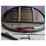 Bear Centershot Compound Target Bow with Hard Case, Stabilizer, Check It Site, Arrows Bear Centershot Compound Target Bow with Hard Case, Stabilizer, Check It Site, Arrows