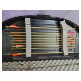 Bear Centershot Compound Target Bow with Hard Case, Stabilizer, Check It Site, Arrows Bear Centershot Compound Target Bow with Hard Case, Stabilizer, Check It Site, Arrows