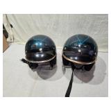 Pair of Motorcycle Helmets Pair of Motorcycle Helmets