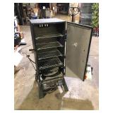 Masterbuilt 30 in. Dual Fuel Propane Gas and Charcoal Smoker in Black, 731 sq. in. of Cooking Space  Damaged Customer Returns See Pictures Masterbuilt 30 in. Dual Fuel Propane Gas and Charcoal Smoker in Black, 731 sq. in. of Cooking Space  Damaged Customer Returns See Pictures