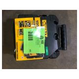 DEWALT 100 ft. Green Self-Leveling Cross Line Laser Level with (3) AA Batteries & Case Customer Returns See Pictures DEWALT 100 ft. Green Self-Leveling Cross Line Laser Level with (3) AA Batteries & Case Customer Returns See Pictures