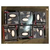 Lot of Juno Contractor Select WF6 SWW5 6 in. Selectable CCT Ultra Slim Canless Integrated LED Black Recessed Light   Customer Returns See Pictures Lot of Juno Contractor Select WF6 SWW5 6 in. Selectable CCT Ultra Slim Canless Integrated LED Black Recessed Light   Customer Returns See Pictures