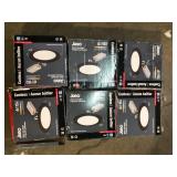 Lot of Juno Contractor Select WF6 SWW5 6 in. Selectable CCT Ultra Slim Canless Integrated LED Black Recessed Light   Customer Returns See Pictures Lot of Juno Contractor Select WF6 SWW5 6 in. Selectable CCT Ultra Slim Canless Integrated LED Black Recessed Light   Customer Returns See Pictures