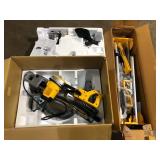 Dewalt 15 Amp Corded 12 in. Double Bevel Sliding Compound Miter Saw  & Compact Miter Saw Stand Customer Returns See Pictures Dewalt 15 Amp Corded 12 in. Double Bevel Sliding Compound Miter Saw  & Compact Miter Saw Stand Customer Returns See Pictures