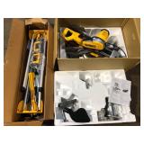 Dewalt 15 Amp Corded 12 in. Double Bevel Sliding Compound Miter Saw  & Compact Miter Saw Stand Customer Returns See Pictures Dewalt 15 Amp Corded 12 in. Double Bevel Sliding Compound Miter Saw  & Compact Miter Saw Stand Customer Returns See Pictures