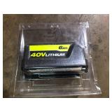 RYOBI 40V Lithium-Ion 6.0 Ah High Capacity Battery Customer Returns See Pictures RYOBI 40V Lithium-Ion 6.0 Ah High Capacity Battery Customer Returns See Pictures