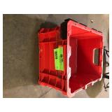 Milwaukee PACKOUT 18.6 in. Tool Storage Crate Bin with Carrying Handles and 50 lbs. Weight Capacity  Customer Returns See Pictures Milwaukee PACKOUT 18.6 in. Tool Storage Crate Bin with Carrying Handles and 50 lbs. Weight Capacity  Customer Returns See Pictures