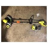 RYOBI ONE+ 18V 13 in. Cordless Battery String Trimmer/Edger with 4.0 Ah Battery and Charger Used Good  Customer Returns See Pictures RYOBI ONE+ 18V 13 in. Cordless Battery String Trimmer/Edger with 4.0 Ah Battery and Charger Used Good  Customer Returns See Pictures