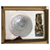 ADSENSTY 60 -Watt 1-Light Brass Pendant Light with Clear Water Wave Glass Shade Customer Returns See Pictures ADSENSTY 60 -Watt 1-Light Brass Pendant Light with Clear Water Wave Glass Shade Customer Returns See Pictures