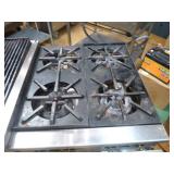 Jade Charbroil and 4 Burner Stove on Stand