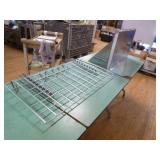 Stainless Steel Shelf and Hook Rack