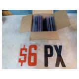 Box of Signage Letters and Numbers