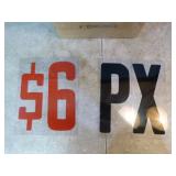 Box of Signage Letters and Numbers