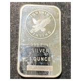 1 TROY OZ .999 FINE SILVER SUNSHINE MINTING BAR 1 TROY OZ .999 FINE SILVER SUNSHINE MINTING BAR