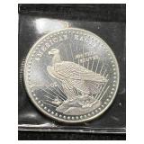 1 TROY OZ .999 FINE SILVER AMERICAN EAGLE ROUND 1 TROY OZ .999 FINE SILVER AMERICAN EAGLE ROUND