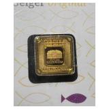 1 GRAM .999 FINE GOLD GEIGER BAR 1 GRAM .999 FINE GOLD GEIGER BAR
