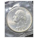 1964 US WASHINGTON QUARTER UNC 1964 US WASHINGTON QUARTER UNC