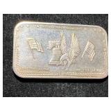 1 TROY OZ .999 FINE SILVER INTERNATIONAL TRADE UNIT BAR 1 TROY OZ .999 FINE SILVER INTERNATIONAL TRADE UNIT BAR
