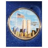 2001 AMERICAN SILVER EAGLE MEMORY OF 9/11 IN BOX 2001 AMERICAN SILVER EAGLE MEMORY OF 9/11 IN BOX