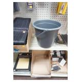 pipe insulation, snap fasteners, variety of cutters, bucket, sandpaper