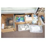 Cases of Radio/Lights, Scrapers, Coin Purses, Picture/Plate Displays, Cardboard Jewelry Boxes (empty)