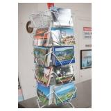 Postcard Rack with Postcards