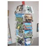 Postcard Rack with Postcards