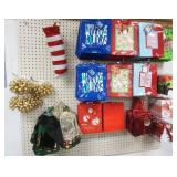 Holiday Gift Bags, Bows, Bottle Covers