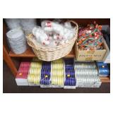 Ribbon, Stuffed Bears, Spools of Decorative Chain