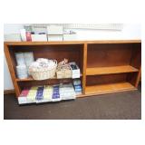 Wooden Shelf 10"x 70"x 31" (contents not included)