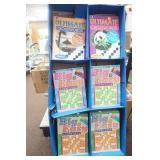 Crossword Puzzle Books and Display Stand