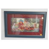 Fire Truck Angel Kid Print 23"x 15"