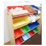 Toy Organizer Bin and Contents